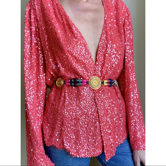 Vintage sequin jacket - Picture 3 of 8